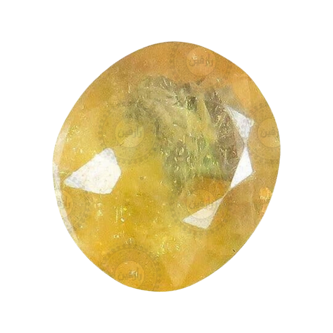 نگین یاقوت زرد اصیل